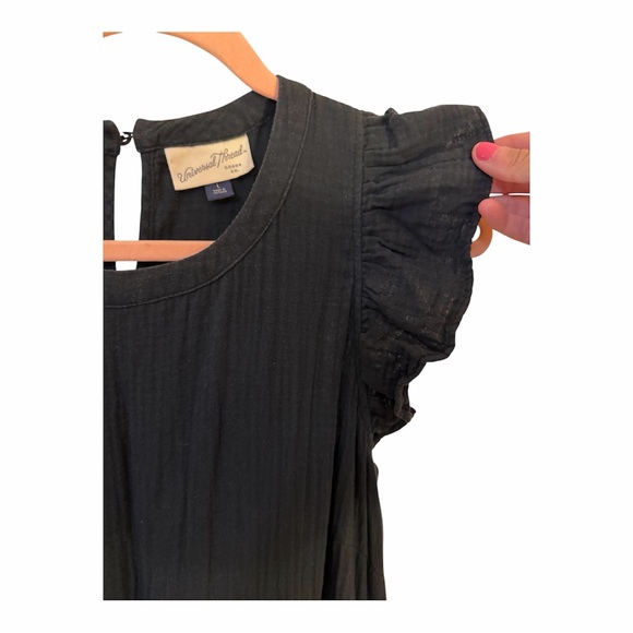 Universal Thread Black Ruffle Maxi Dress - Picture 3 of 5